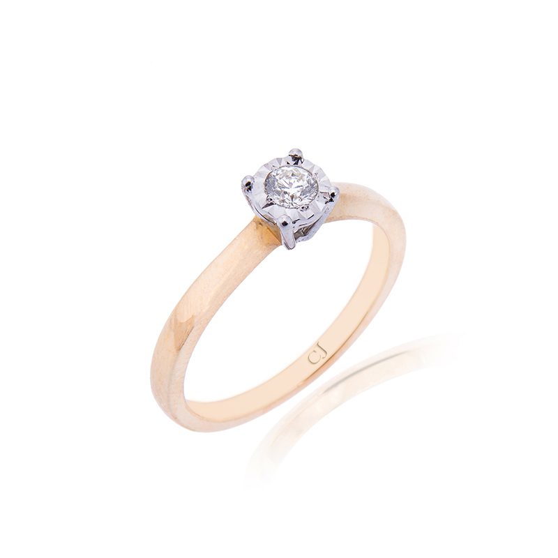 14ct Yellow Gold Diamond Ring