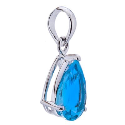 Swiss Blue Topaz Pendant - Image 2