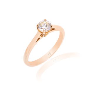 18ct Solitaire Diamond Ring