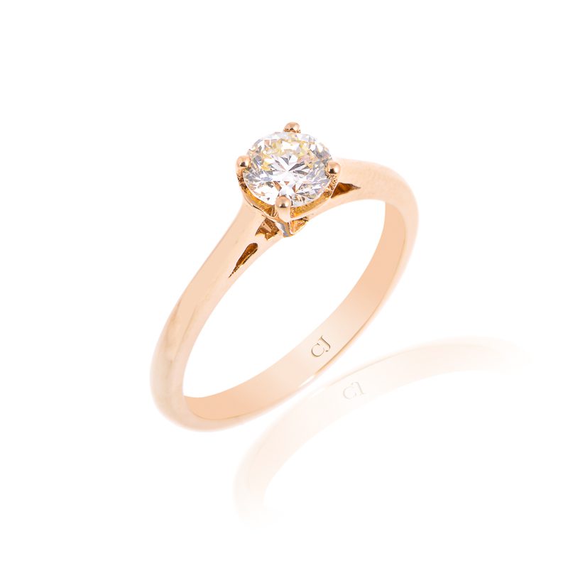 18ct Solitaire Diamond Ring