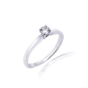 Platinum Diamond Solitaire Ring