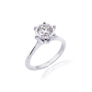 18ct Illusion Setting Diamond Ring