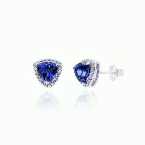 Tanzanite Diamond Earrings