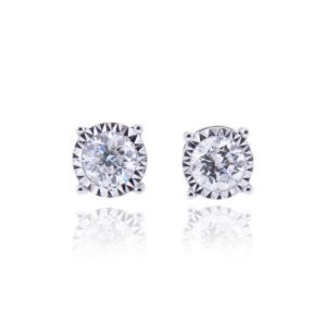18ct Diamond Stud Earrings