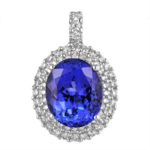 18ct Tanzanite Diamond Pendant