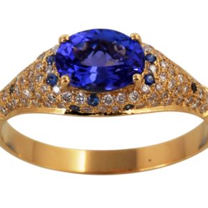 Tanzanite Diamond Ring