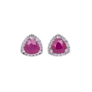18ct Ruby Diamond Studs